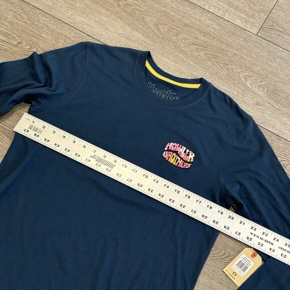 Howler Bros Long Sleeve T-Shirt Mens Small Bubblegum Key Largo Blue Casual NWT - Picture 6 of 8